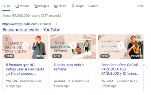 carrusel de videos